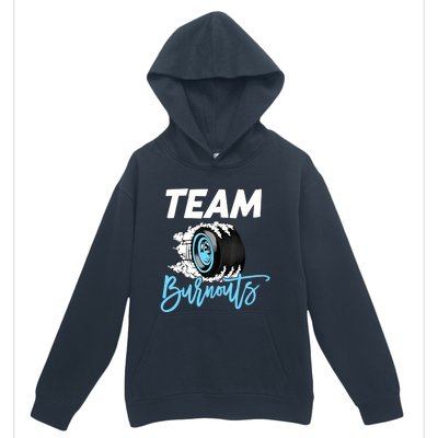 Burnouts Or Bows Team Boy Team Girl Gender Reveal Urban Pullover Hoodie