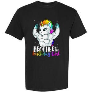 Brother of Birthday Unicorn Son Grandkid Nephew Garment-Dyed Heavyweight T-Shirt