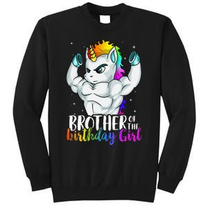 Brother of Birthday Unicorn Son Grandkid Nephew Sweatshirt