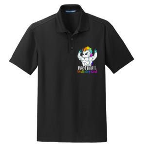 Brother of Birthday Unicorn Son Grandkid Nephew Dry Zone Grid Polo