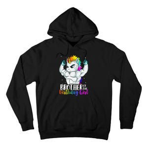 Brother of Birthday Unicorn Son Grandkid Nephew Tall Hoodie