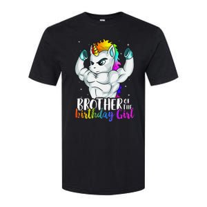 Brother of Birthday Unicorn Son Grandkid Nephew Softstyle CVC T-Shirt