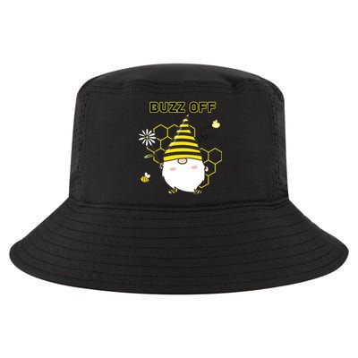 Buzz Off Bumblebee Honeycomb Gnome Flower Go Away Funny Gift Cool Comfort Performance Bucket Hat