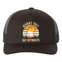 Burnt Out But Optimistic Retro Vintage Sunset Yupoong Adult 5-Panel Trucker Hat