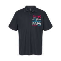 Burnouts or Bows Papa loves you Gender Reveal party Baby Softstyle Adult Sport Polo