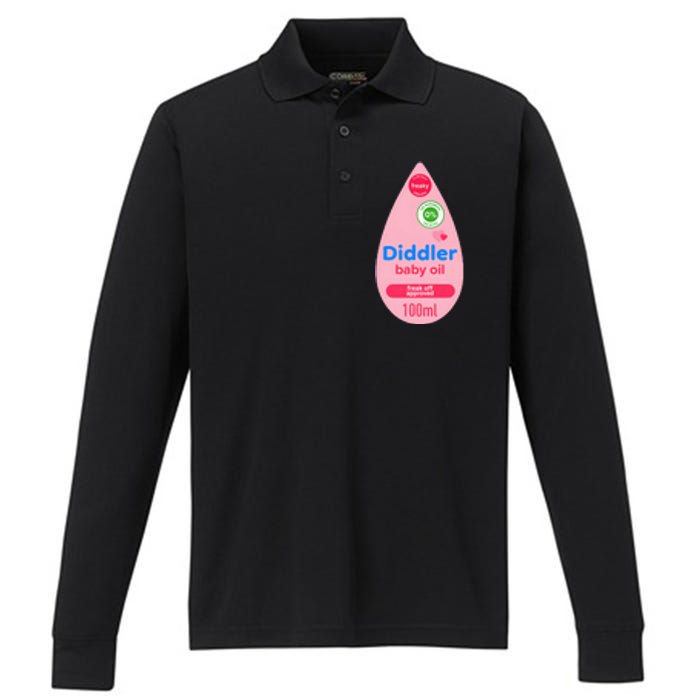 Baby Oil Bottle Halloween Costume Performance Long Sleeve Polo