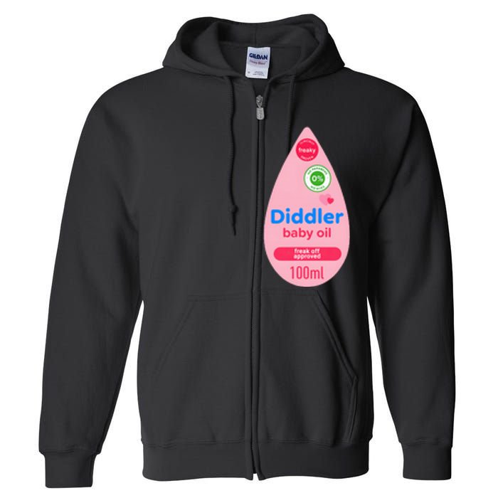 Baby Oil Bottle Halloween Costume Full Zip Hoodie