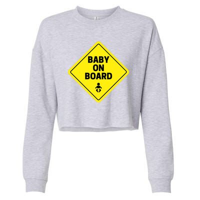 Baby On Board Cropped Pullover Crew