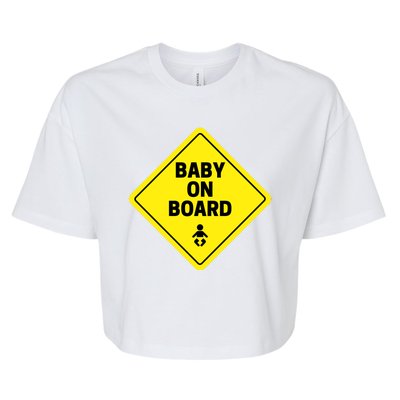 Baby On Board Bella+Canvas Jersey Crop Tee