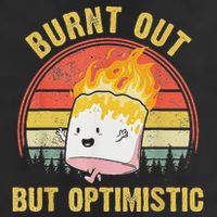 Burnt Out But Optimistic Cute Marshmallow For Camping Cool Comfort Performance Bucket Hat