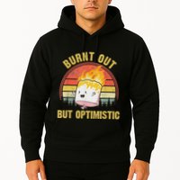 Burnt Out But Optimistic Cute Marshmallow For Camping Hoodie