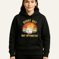 Burnt Out But Optimistic Cute Marshmallow For Camping Hoodie