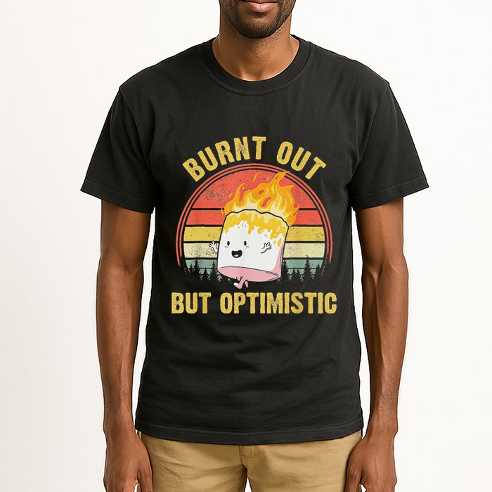 Burnt Out But Optimistic Cute Marshmallow For Camping Tall T-Shirt