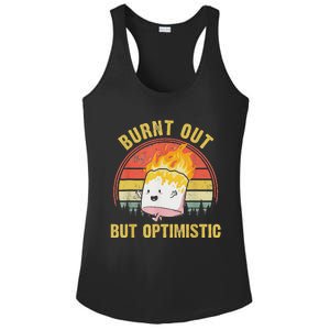 Burnt Out But Optimistic Cute Marshmallow For Camping Ladies PosiCharge Competitor Racerback Tank