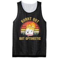 Burnt Out But Optimistic Cute Marshmallow For Camping Mesh Reversible Basketball Jersey Tank