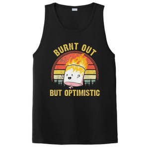 Burnt Out But Optimistic Cute Marshmallow For Camping PosiCharge Competitor Tank