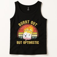 Burnt Out But Optimistic Cute Marshmallow For Camping Tank Top