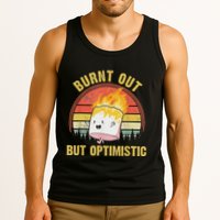 Burnt Out But Optimistic Cute Marshmallow For Camping Tank Top