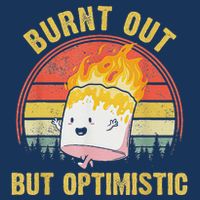 Burnt Out But Optimistic Cute Marshmallow For Camping Infant Baby Jersey Bodysuit