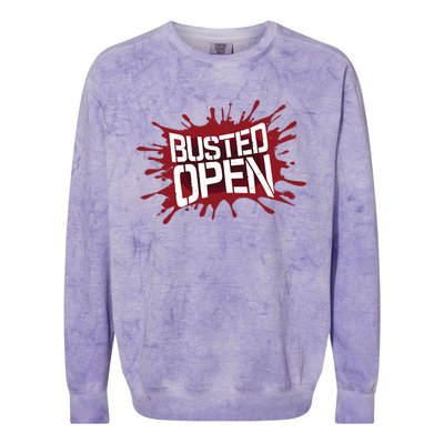 Busted Open Bloody Good Colorblast Crewneck Sweatshirt