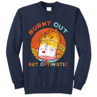 Burnt Out But Optimistic Retro Vintage Sunset Sweatshirt