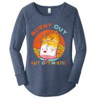 Burnt Out But Optimistic Retro Vintage Sunset Women's Perfect Tri Tunic Long Sleeve Shirt