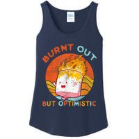 Burnt Out But Optimistic Retro Vintage Sunset Ladies Essential Tank