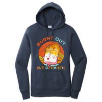 Burnt Out But Optimistic Retro Vintage Sunset Women's Pullover Hoodie