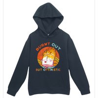 Burnt Out But Optimistic Retro Vintage Sunset Urban Pullover Hoodie