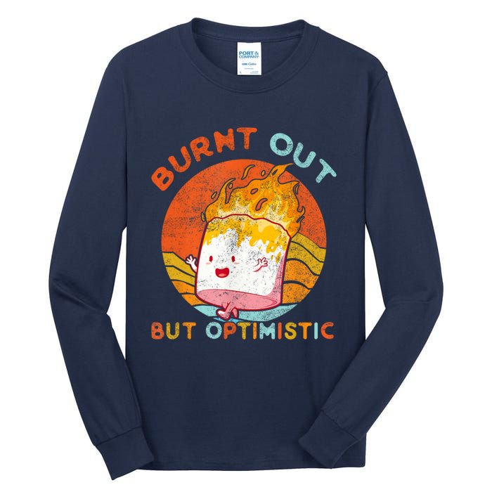 Burnt Out But Optimistic Retro Vintage Sunset Tall Long Sleeve T-Shirt