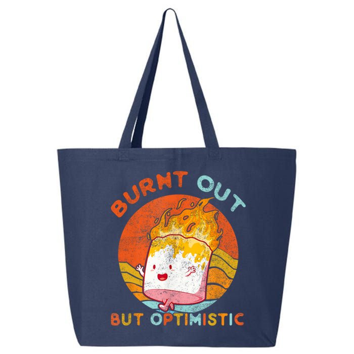 Burnt Out But Optimistic Retro Vintage Sunset 25L Jumbo Tote