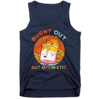 Burnt Out But Optimistic Retro Vintage Sunset Tank Top