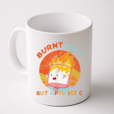 Burnt Out But Optimistic Retro Vintage Sunset Coffee Mug