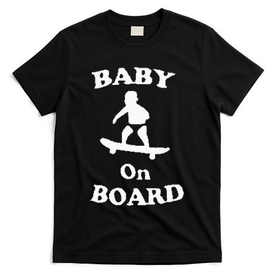 Baby On Board Skateboard Surf Solar Opposites Funny Meme Gag T-Shirt