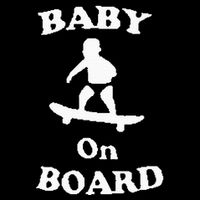 Baby On Board Skateboard Surf Solar Opposites Funny Meme Gag Zip Tote Bag