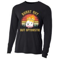 Burnt Out But Optimistic Cute Marshmallow For Camping Cooling Performance Long Sleeve Crew