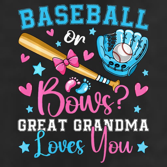 Baseball or Bows Great Grandma Loves You Cute Gender Reveal Beanie