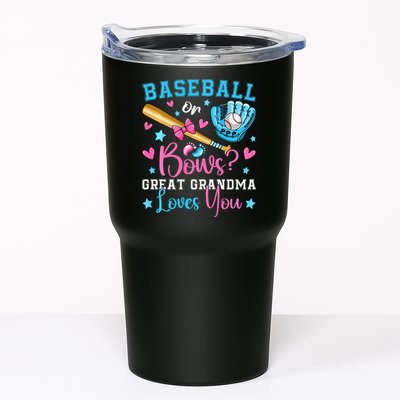 Baseball or Bows Great Grandma Loves You Cute Gender Reveal Tumbler