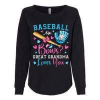 Baseball or Bows Great Grandma Loves You Cute Gender Reveal Womens California Wash Sweatshirt