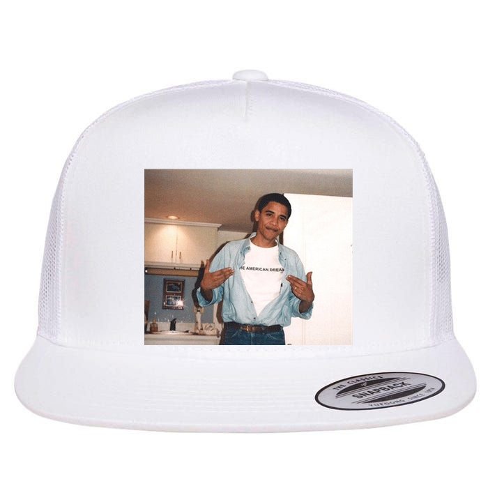 Barack Obama Flat Bill Trucker Hat