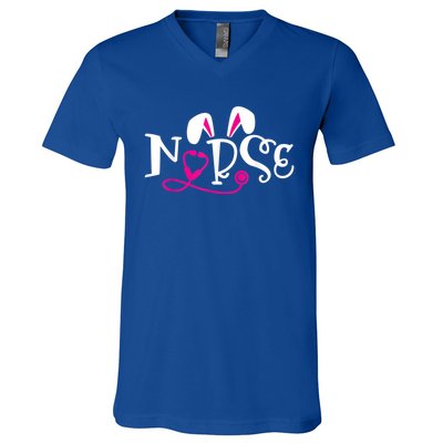 Bugs Or Bunny Gift Nurse Doctor Easter Day Gift V-Neck T-Shirt