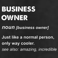 Business Owner 7 Panel Mesh Trucker Snapback Hat
