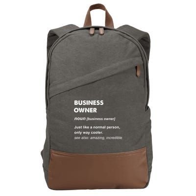 Business Owner Cotton Canvas Backpack