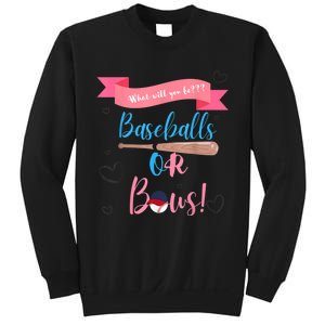 Baseball Or Bows Gender Reveal Sweatshirt