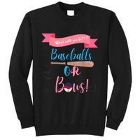 Baseball Or Bows Gender Reveal Tall Sweatshirt