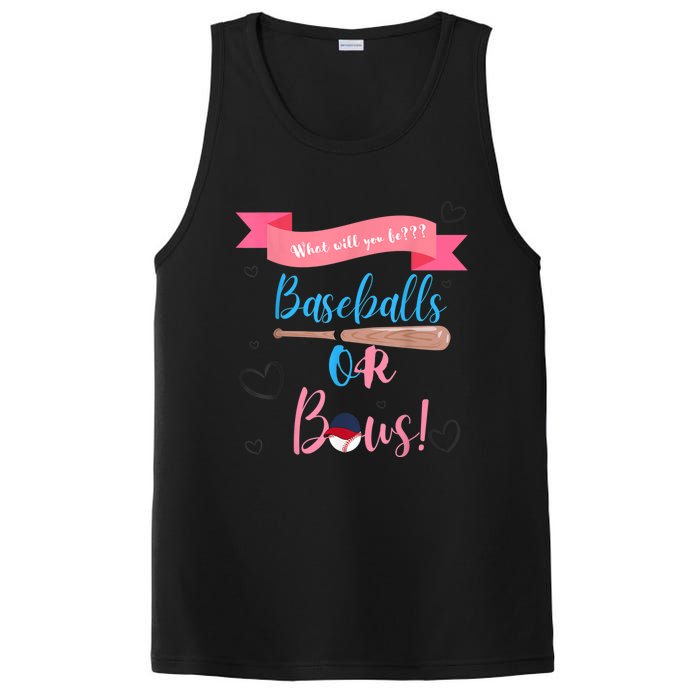 Baseball Or Bows Gender Reveal PosiCharge Competitor Tank