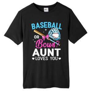 Baseball Or Bows Aunt Loves You Gender Reveal Tall Fusion ChromaSoft Performance T-Shirt