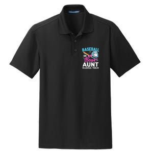 Baseball Or Bows Aunt Loves You Gender Reveal Dry Zone Grid Polo