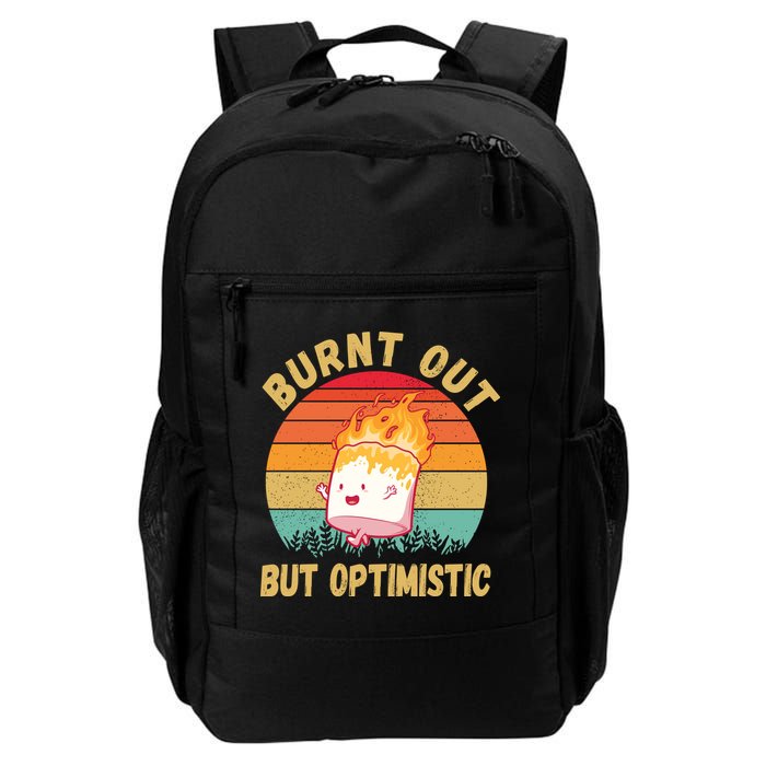 Burnt Out But Optimistic Funny Marshmallow Backpack
