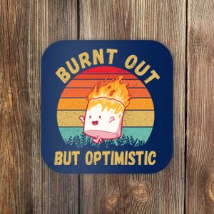 Burnt Out But Optimistic Funny Marshmallow Coaster